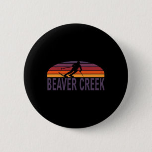 Macaron Rond 5 Cm Beaver Creek Colorado Usa Station de ski Snowboard