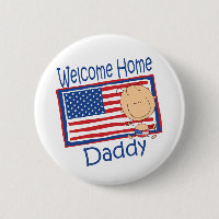 Bébé à la maison bienvenu de drapeau de papa