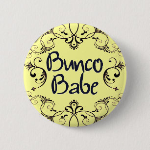 Macaron Rond 5 Cm Bébé de Bunco avec le bouton de remous