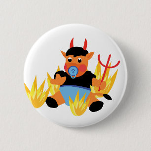 Macaron Rond 5 Cm bébé diable