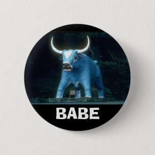 Macaron Rond 5 Cm Bébé le boeuf bleu