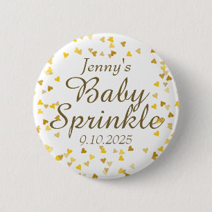 Macaron Rond 5 Cm Bébé paillettes / douche / couples Cœur d'Amour en