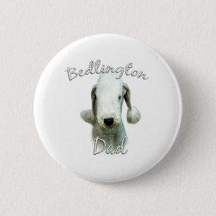 Macaron Rond 5 Cm Bedlington Terrier Papa 2