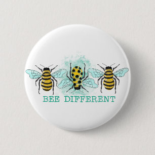 Macaron Rond 5 Cm Bee Different Bumble Bee Trio