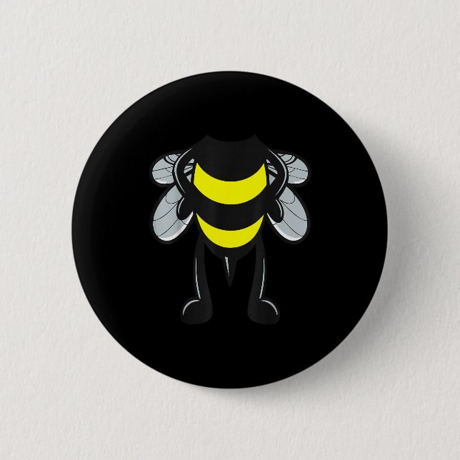 Macaron Rond 5 Cm Bee Shirt Adult Men Women Kids Bumblebee Costume  (Devant)