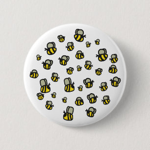 Macaron Rond 5 Cm Bees