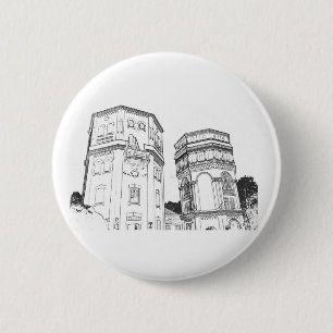Macaron Rond 5 Cm Belarus Grodno Water Towers