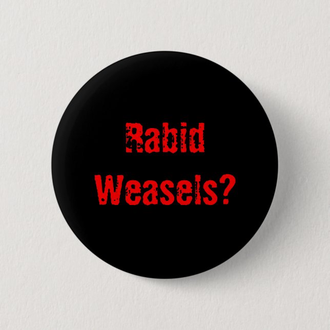 Macaron Rond 5 Cm Belettes rabiques ? (Devant)