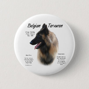 Macaron Rond 5 Cm Belge Tervuren Rencontrez la race - Bouton