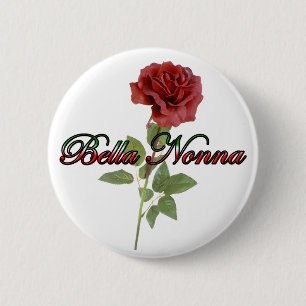 Macaron Rond 5 Cm Bella Nonna (belle grand-mère italienne)