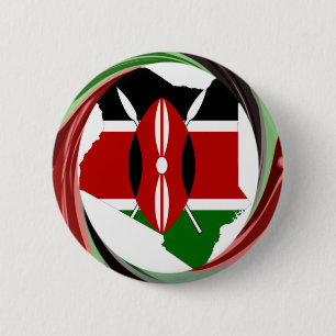Macaron Rond 5 Cm Belle belle carte Kenyan Whirlwind Design
