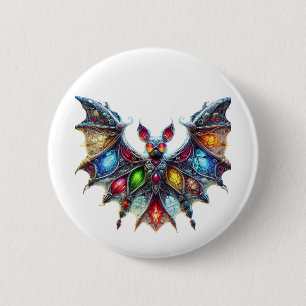 Macaron Rond 5 Cm Belle chauve-souris