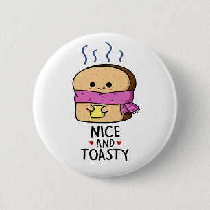 Macaron Rond 5 Cm Belle Et Cute Toast Beurre Pun
