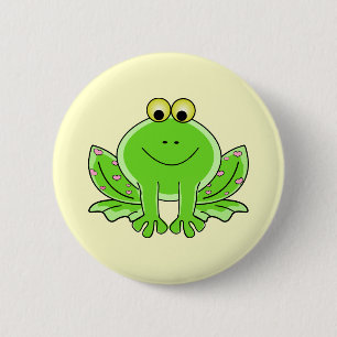 Macaron Rond 5 Cm Belle grenouille