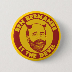 Macaron Rond 5 Cm Ben Bernanke est le bouton de diable