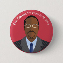 Ben Carson 2016 pour le bouton de coutume de