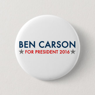 Macaron Rond 5 Cm Ben Carson pour le bouton du président 2016