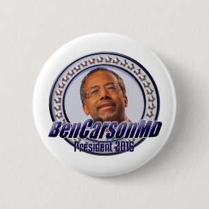 Macaron Rond 5 Cm Ben Carson pour le Président Button