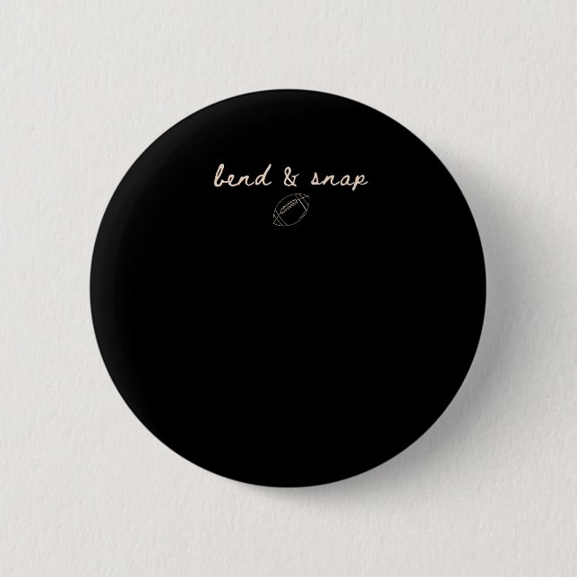 Macaron Rond 5 Cm Bend Football C'Est La Saison Jeu Jour Thanksgivin (Devant)
