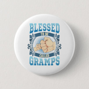 Macaron Rond 5 Cm Béni D'Être Appelé Gramps Cadeaux Gramps Pères D