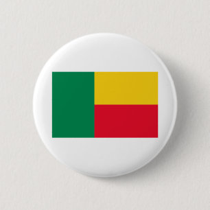 Macaron Rond 5 Cm Benin Flag