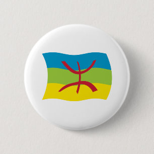 Macaron Rond 5 Cm Berber People Flag Button