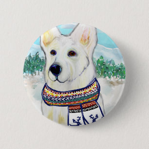 Macaron Rond 5 Cm Berger Blanc Suisse