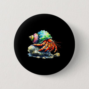 Macaron Rond 5 Cm Bernard l'ermite Animal de compagnie Rocher d'esca