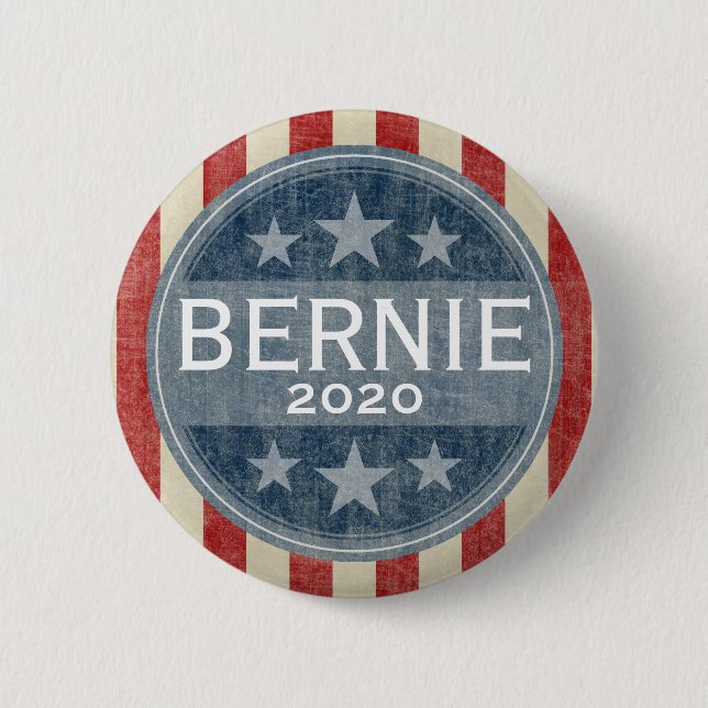 Macaron Rond 5 Cm Bernie Sanders 202 - PEUT CHANGER D'ANNÉE (Devant)
