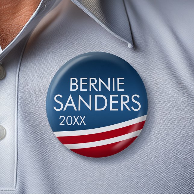 Macaron Rond 5 Cm Bernie Sanders - CAN change année 2024 (Bernie Sanders Campaign Button)