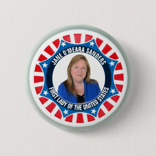 Macaron Rond 5 Cm Bernie Sanders : Jane O'Meara Sanders 2020