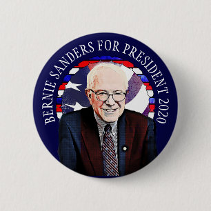 Macaron Rond 5 Cm Bernie Sanders pour l'élection présidentielle de 2