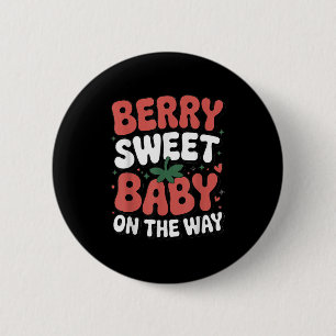 Macaron Rond 5 Cm Berry Sweet Baby sur le chemin mignonne fraise Pre
