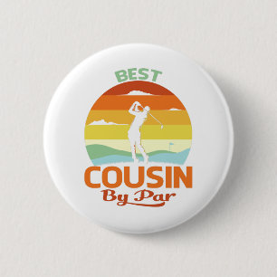 Macaron Rond 5 Cm Best Cousin By Par Fête des pères Golf Chemise Cad