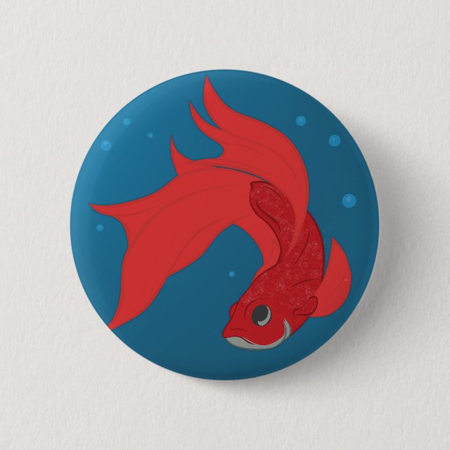 Macaron Rond 5 Cm Beta Fish (Devant)