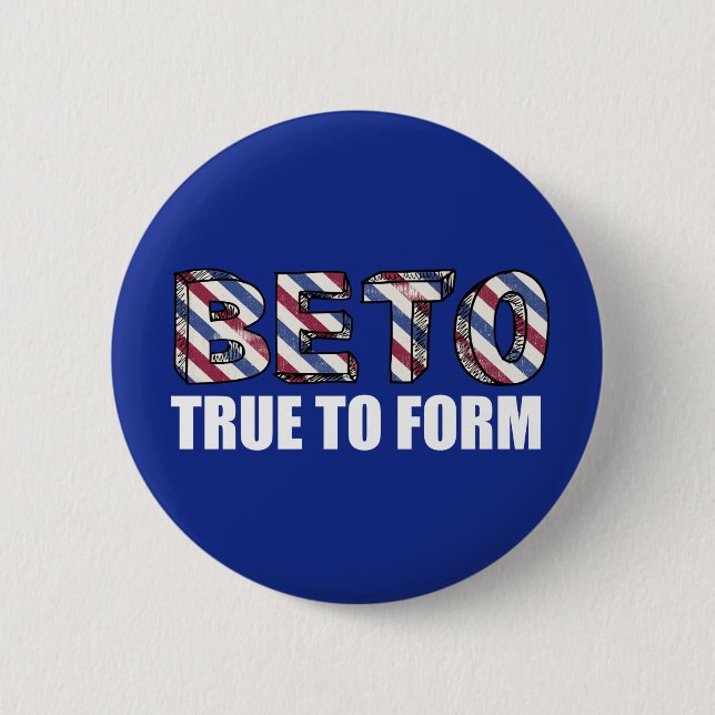 Macaron Rond 5 Cm Beto O'Rourke est fidèle à la forme de la citation (Devant)
