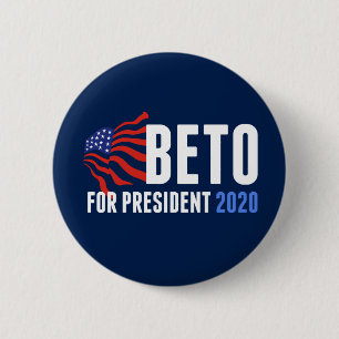 Macaron Rond 5 Cm Beto O'Rourke pour le président 2020