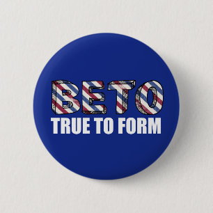 Macaron Rond 5 Cm Beto O'Rourke vrai pour former la citation de