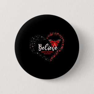 Macaron Rond 5 Cm Beurre Coeur Croire Rouge Ribbon Marfan Syndrome