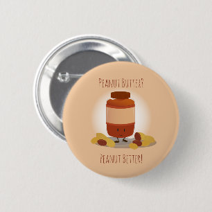 Macaron Rond 5 Cm Beurre d'arachide mou  Bouton
