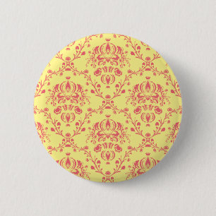 Macaron Rond 5 Cm Beurre et canneberge Damas