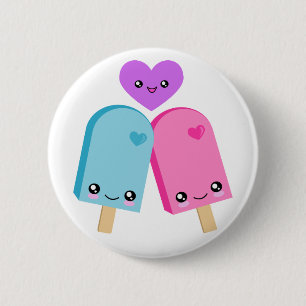 Macaron Rond 5 Cm BFF BFF Kawaii Buttons