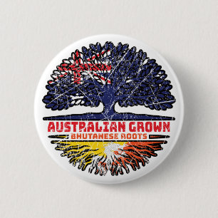 Macaron Rond 5 Cm Bhoutanais Australie Australie Australie racine d'