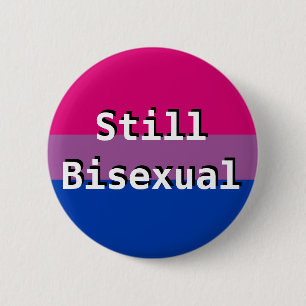 Macaron Rond 5 Cm Bi+ De fierté de drapeau bouton bisexuel encore