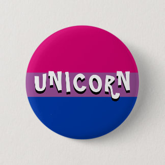 Macaron Rond 5 Cm Bi+ Pride Unicorn Bouton