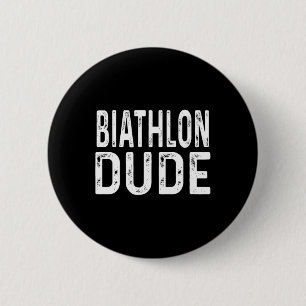 Macaron Rond 5 Cm Biathlon Dude détendu Sprint Poursuit Relay Trac