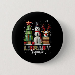 Macaron Rond 5 Cm Bibliothèque de Noël Livres Noël Arbre de Noël Sno