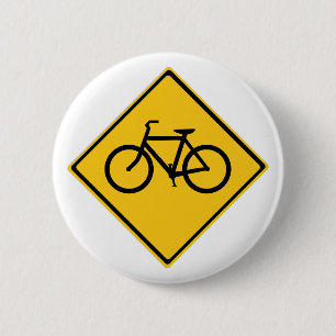 Macaron Rond 5 Cm Bicyclette pour panneau routier