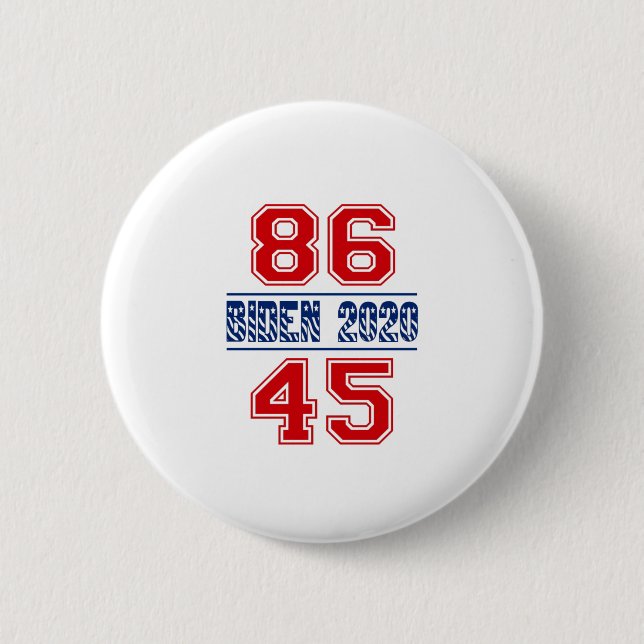 Macaron Rond 5 Cm Biden 2020 - 86 45 (Devant)