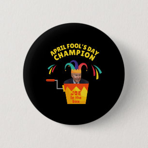 Macaron Rond 5 Cm Biden April Foot's Day Champ d'humour politique Pr